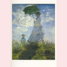 Woman with a parasol - Madame Monet and her son